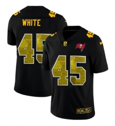 Tampa Bay Buccaneers 45 Devin White Men Black Nike Golden Sequin Vapor Limited NFL Jersey