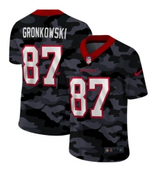 Tampa Bay Buccaneers 87 Rob Gronkowski Men Nike 2020 Black CAMO Vapor Untouchable Limited Stitched NFL Jersey