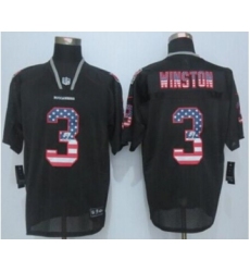 nike nfl jerseys tampa bay buccaneers 3 winston black[Elite USA flag fashion]