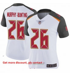 Buccaneers 26 Sean Murphy Bunting White Women Stitched Football Vapor Untouchable Limited Jersey