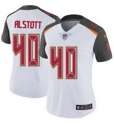Nike Buccaneers #40 Mike Alstott White Womens Stitched NFL Vapor Untouchable Limited Jersey