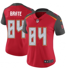 Nike Buccaneers #84 Cameron Brate Red Team Color Womens Stitched NFL Vapor Untouchable Limited Jersey
