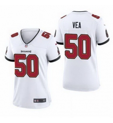 Women Nike Tampa Bay Buccaneers 50 Vita Vea White Vapor Limited Jersey