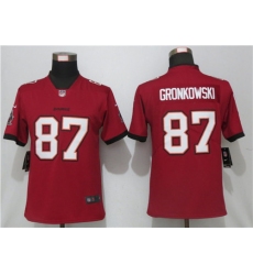 Women Nike Tampa Bay Buccaneers 87 Rob Gronkowski  Red New 2020 Vapor Untouchable Limited Jersey