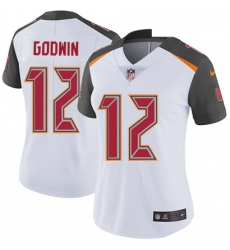 Womens Nike Tampa Bay Buccaneers 12 Chris Godwin White Vapor Untouchable Limited Player NFL Jersey