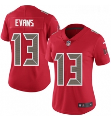 Womens Nike Tampa Bay Buccaneers 13 Mike Evans Limited Red Rush Vapor Untouchable NFL Jersey