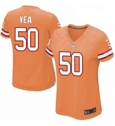 Womens Nike Tampa Bay Buccaneers 50 Vita Vea Limited Orange Glaze Alternate NFL Jersey