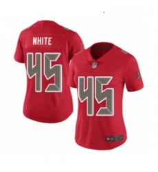 Womens Tampa Bay Buccaneers 45 Devin White Limited Red Rush Vapor Untouchable Football Jersey