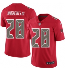 Nike Buccaneers #28 Vernon Hargreaves III Red Youth Stitched NFL Limited Rush Jersey