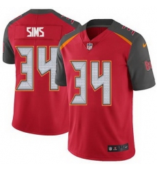 Nike Buccaneers #34 Charles Sims Red Team Color Youth Stitched NFL Vapor Untouchable Limited Jersey