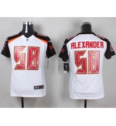 Nike Buccaneers #58 Kwon Alexander White Youth Stitched NFL New Elite Jersey