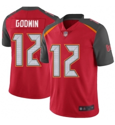 Youth Buccaneers 12 Chris Godwin Red Team Color Stitched Football Vapor Untouchable Limited Jersey