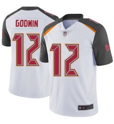 Youth Buccaneers 12 Chris Godwin White Stitched Football Vapor Untouchable Limited Jersey