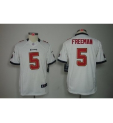 Youth Nike Tampa Bay Buccanee #5 Josh Freeman White Color Limited Jerseys