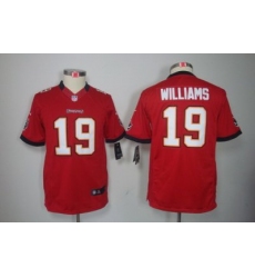 Youth Nike Tampa Bay Buccaneers #19 Mike Williams Red Color[Youth Limited Jerseys]