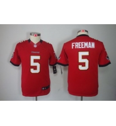 Youth Nike Youth Tampa Bay Buccanee #5 Josh Freeman Red Color Limited Jerseys