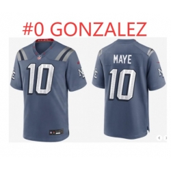 Men New England Patriots #0 Christian Gonzalez Rivalries Collection Jersey