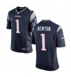 Men New England Patriots 1 Cam Newton Nike Navy Vapor Untouchable Limited Player Jersey