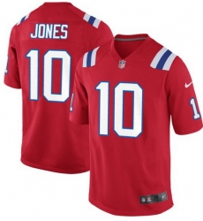 Men New England Patriots 10 Mac Jones Red 2021 Draft Jersey