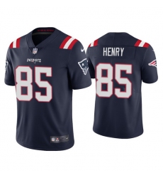Men New England Patriots 85 Hunter Henry 2021 Navy Vapor Untouchable Limited Stitched