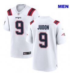 Men New England Patriots 9 Matt Judon White Away 2021 Vapor Limited Football Jersey