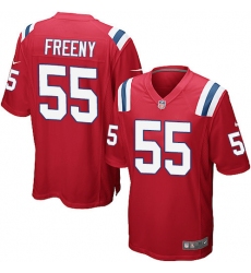 Men Nike New England Patriots #55 Jonathan Freeny Red Elite Jersey