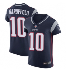 Men Nike Patriots #10 Jimmy Garoppolo Navy Blue Team Color Stitched NFL Vapor Untouchable Elite Jersey