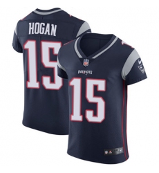 Men Nike Patriots #15 Chris Hogan Navy Blue Team Color Stitched NFL Vapor Untouchable Elite Jersey