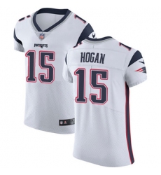 Men Nike Patriots #15 Chris Hogan White Stitched NFL Vapor Untouchable Elite Jersey