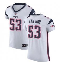 Men Nike Patriots #53 Kyle Van Noy White Stitched NFL Vapor Untouchable Elite Jersey