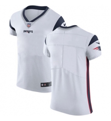 Men Nike Patriots Blank White Stitched NFL Vapor Untouchable Elite Jersey