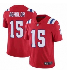 Men's New England Patriots #15 Nelson Agholor Red Vapor Untouchable Limited Stitched Jersey