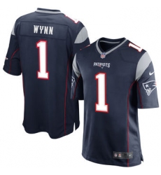 Men's New England Patriots Isaiah Wynn Nike Navy 2018 NFL Draft First Round Pick Elite Jersey