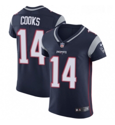 Mens Nike New England Patriots 14 Brandin Cooks Navy Blue Team Color Vapor Untouchable Elite Player NFL Jersey
