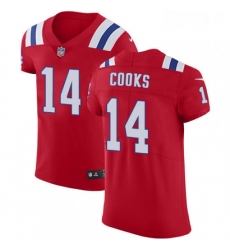 Mens Nike New England Patriots 14 Brandin Cooks Red Alternate Vapor Untouchable Elite Player NFL Jersey