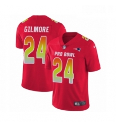 Mens Nike New England Patriots 24 Stephon Gilmore Limited Red AFC 2019 Pro Bowl NFL Jersey