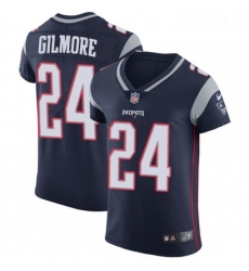 Mens Nike New England Patriots 24 Stephon Gilmore Navy Blue Team Color Vapor Untouchable Elite Player NFL Jersey