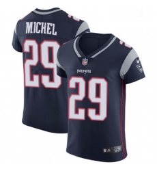 Mens Nike New England Patriots 29 Sony Michel Navy Blue Team Color Vapor Untouchable Elite Player NFL Jersey