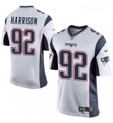 Mens Nike New England Patriots 92 James Harrison Game White NFL Jersey