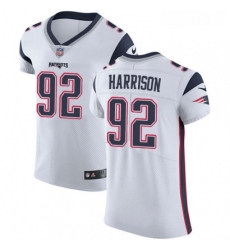 Mens Nike New England Patriots 92 James Harrison White Vapor Untouchable Elite Player NFL Jersey