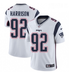 Mens Nike New England Patriots 92 James Harrison White Vapor Untouchable Limited Player NFL Jersey