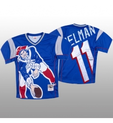 NFL New England Patriots 11 Julian Edelman Blue Men Mitchell  26 Nell Big Face Fashion Limited NFL Jersey