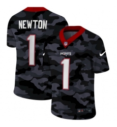 New England Patriots 1 Cam Newton Men Nike 2020 Black CAMO Vapor Untouchable Limited Stitched NFL Jersey
