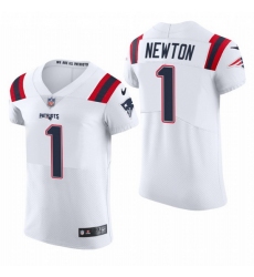 New England Patriots 1 Cam Newton Nike Men White Team Color Men Stitched NFL 2020 Vapor Untouchable Elite Jersey