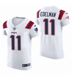New England Patriots 11 Julian Edelman Nike Men White Team Color Men Stitched NFL 2020 Vapor Untouchable Elite Jersey