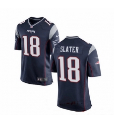 New England Patriots 18 Matthew Slater Blue Vapor Limited Jersey