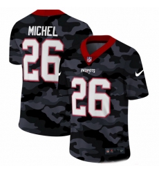 New England Patriots 26 Sony Michel Men Nike 2020 Black CAMO Vapor Untouchable Limited Stitched NFL Jersey