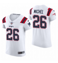New England Patriots 26 Sony Michel Nike Men White Team Color Men Stitched NFL 2020 Vapor Untouchable Elite Jersey