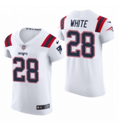 New England Patriots 28 James White Nike Men White Team Color Men Stitched NFL 2020 Vapor Untouchable Elite Jersey