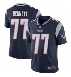 New England Patriots 77 Michael Bennett Navy Vapor Untouchable Limited Jersey